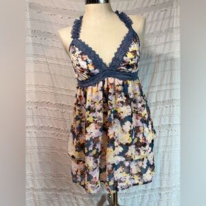 Torrid Curve lace trim mesh tiered babydoll lingerie